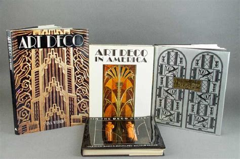Lot Four 4 Art Deco Books