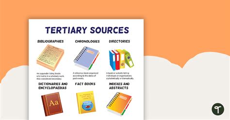Tertiary Sources Poster Version 2 Teach Starter