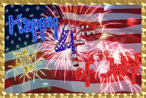 Happy Th Of July Gif Cute Stars And Stripes Forever Free Happy Fourth Of July And