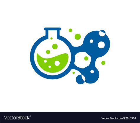Molecule Science Lab Logo Icon Design Royalty Free Vector
