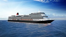 Stahlschnitt des neuen Cunard Schiffs