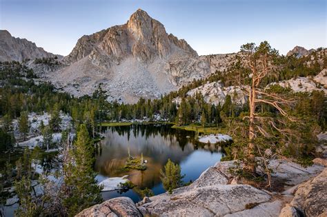 California Mountains Inyo National Forest Trees Top Emerald Lake