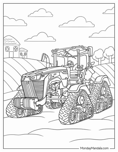 John Deere Tractor Coloring Pages Free