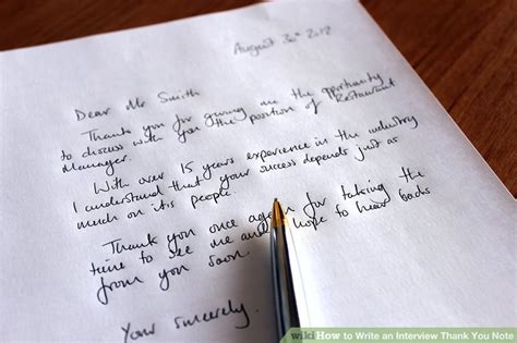Four hours after receiving that reply, i got a call from the. How to Write an Interview Thank You Note (with Examples)
