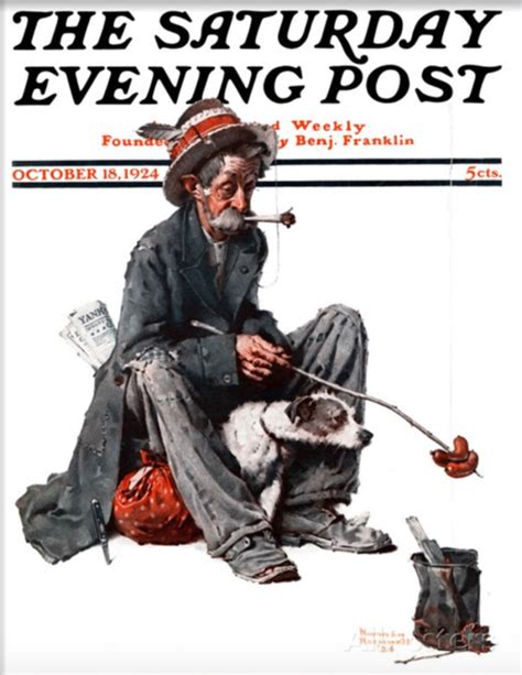 Showbiz Imagery And Forgotten History The Hobo By Norman Rockwell 1924