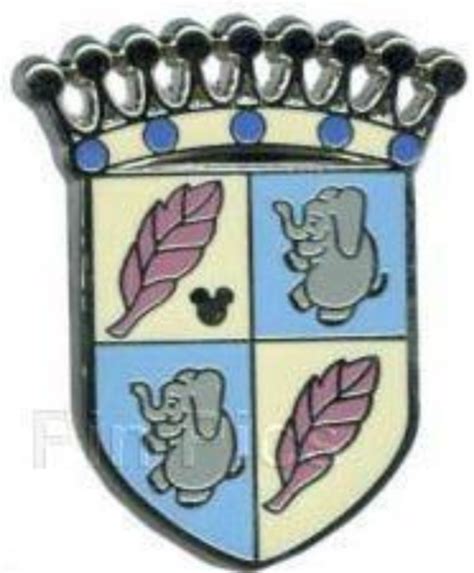 Dumbo Crest Disney Pin 88763 Dlr 2012 Hidden Mickey Series Fantasyland