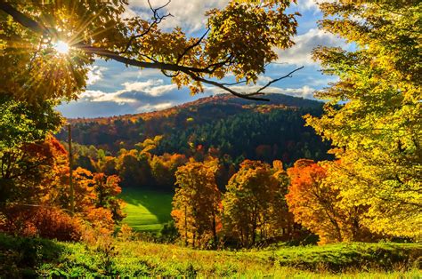 Vermontso Excited Vermont Autumn Scenery Fall Wallpaper