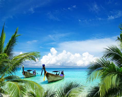 Fond d écran paysage mer baie rive ciel plage côte piscine tropical île lagune cap