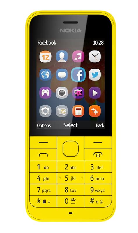 Nokia 220 Dual Sim Front Yellow Social Geektechie