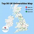 Top UK Universities Map - 2022 Rankings and League Table