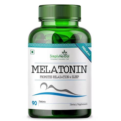 Simply Herbal Melatonin Relaxation And Sleep Support Supplement 90tab