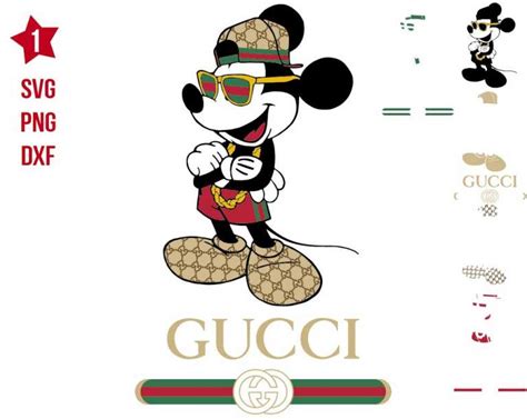 Gucci Mickey Svg Gucci Mickey Png Gucci Mickey Dxf Gucci Mickey