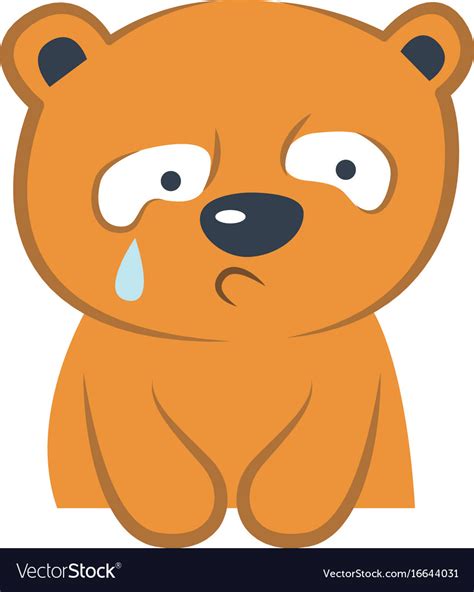 Crying Bear Cartoon