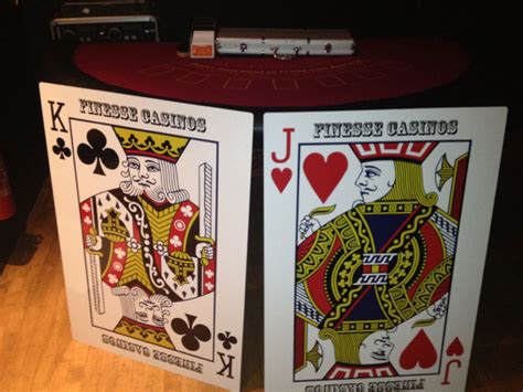 These giant playing cards bring another meaning to the word 'giant!'. Giant playing cards for hire