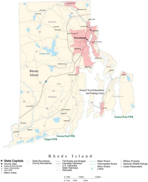 Rhode Island Detailed Cut Out Style State Map In Adobe Illustrator