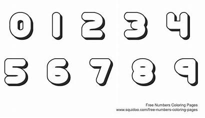 Numbers Bubble Number Printable Coloring Individual Letters