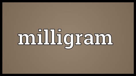 How To Convert Grams To Milligrams