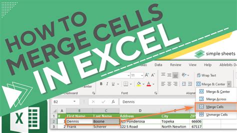 How To Merge Cells In Excel