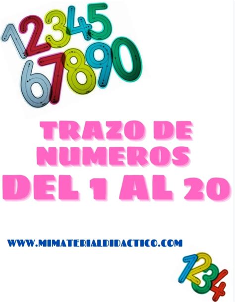 Trazo De Numeros Del 1 Al 20 Material Educativo Primaria