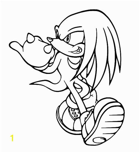 Knuckles Coloring Pages | divyajanani.org