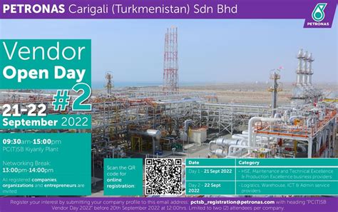 Petronas Carigali Turkmenistan Sdn Bhd Invites For Vendor Open Day2