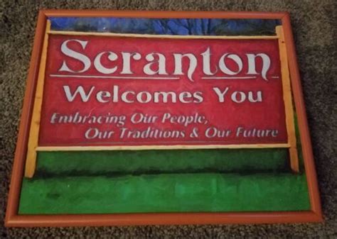 Framed The Office Welcome To Scranton Sign 8x10 Print Limited Edition