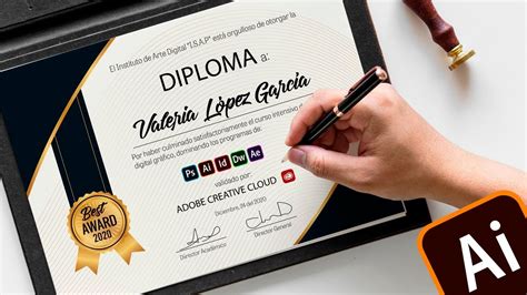 Tutorial Illustrator Cómo Crear Una Diploma Moderna De Diseño Gráfico