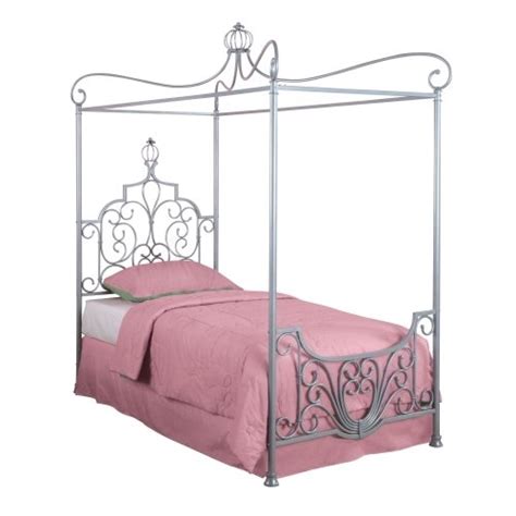 The only thing that you have to watch with a canopy bed is that the room is large enough to not feel overpowered by the bed itself and that you have an extra high ceiling, at least 9' tall. Twin size Princess Style Wrought Iron Metal Canopy Bed
