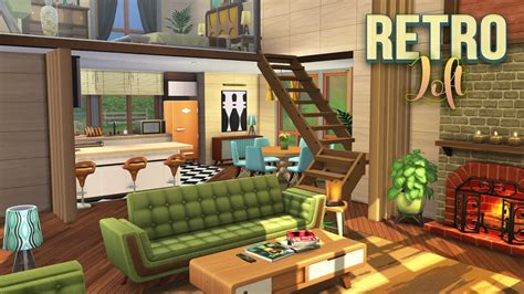 When guests visit, the want to feel welcomed and at home. RETRO LOFT // The Sims 4: Speed Build // NO CC - YouTube