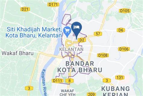 Peta Kota Bharu Kelantan The Conservative Town Of Kota Bharu Is A