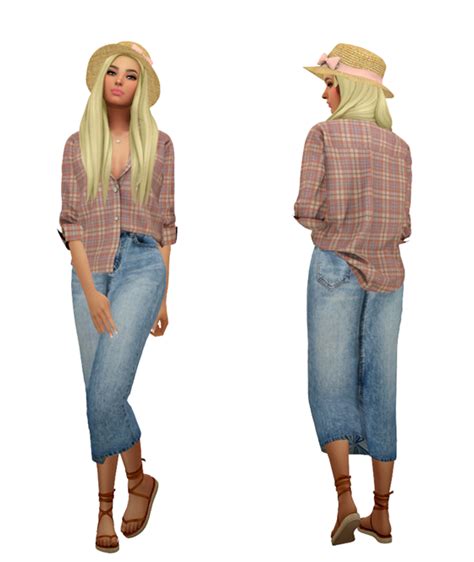 Ts4 Beach Outfits Lookbook 3 Skin Body Hair The Kims 4