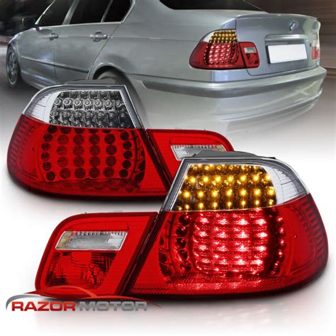 Tail Lights Ldbmh9 For Bmw E46 1999 2000 2001 2002 2003 Coupe Red White
