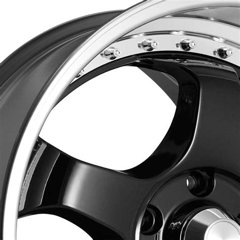 Konig Ssm Gloss Black W Machined Lip Wheels Rims Set 18 X 8 42