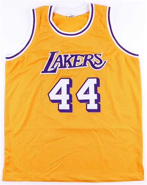 Jerry West Signed Lakers Jersey Jsa Coa Pristine Auction