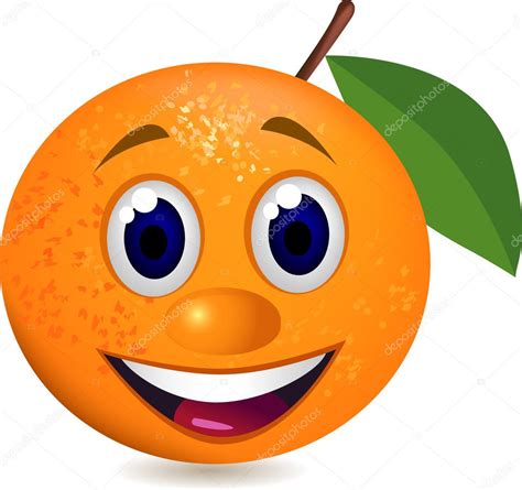 Orange Fruit Character — Stock Vector © Dagadu 5711934