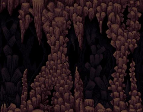 Cave Background Pixel Art