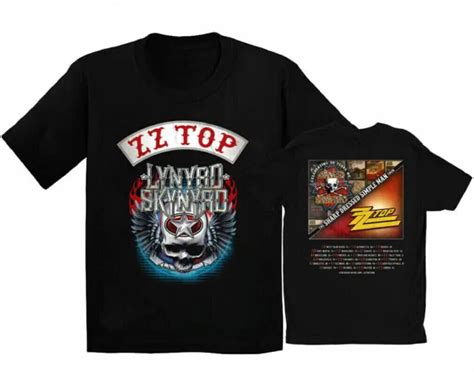 Zz Top Lynyrd Skynyrd Tour 2023 T Shirt Simple Sharp Dressed Man