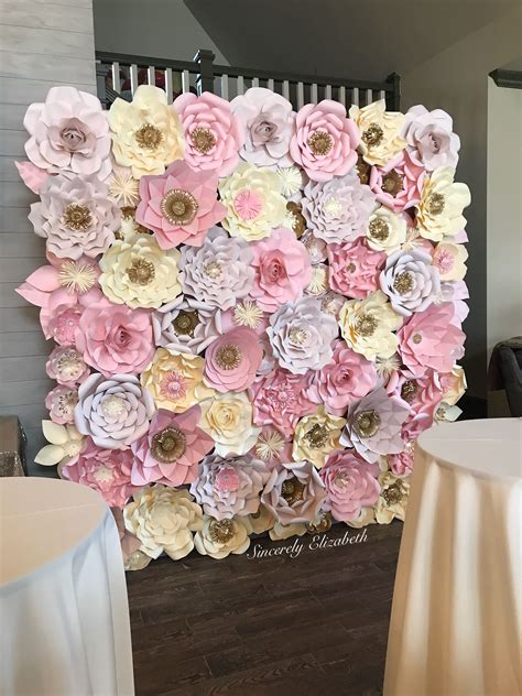 Paper Wall Flowers Decor