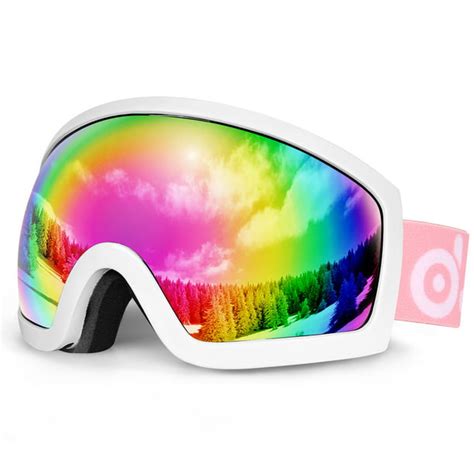 Odoland Snow Ski Goggles S2 Double Lens Anti Fog Windproof Uv400 Eyewear For Adult And Youth