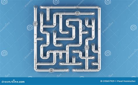 Maze Of Pipes Background Stock Photo 51349500
