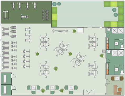 Gym And Spa Area Plans Solution