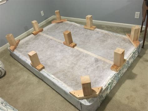 How I Turned A Box Spring Into A Bed Frame Box Spring