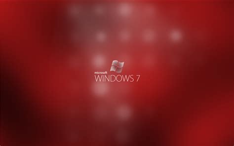 Red Windows 7 Wallpaper Wallpapersafari