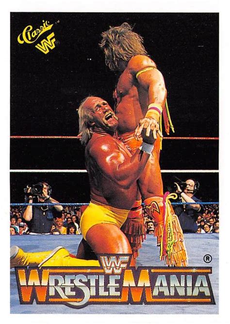 Hulk Hogan Versus Ultimate Warrior Trading Card Wrestling Wwe Wwf