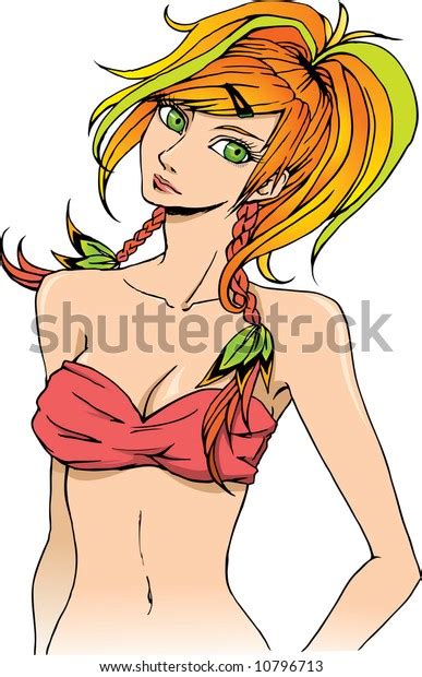 Cartoon Sexy Hot Girl Stock Illustration 10796713