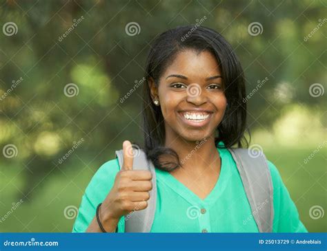 african american woman thumbs up stock image image of okay nature 25013729