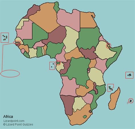 Review the map and then select. Customize a geography quiz - Africa countries | Lizard Point