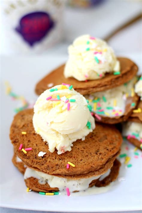 Pancake Ice Cream Sandwiches Kims Cravings