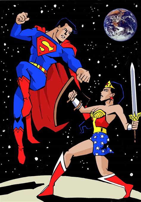 Wonder Woman Vs Superman By Jlrincon On Deviantart