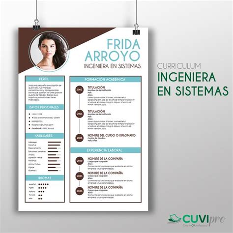 Cv Ingenier A En Sistemas Cuvipro Ingenieria En Sistemas Curriculum Vitae Ingeniero Y